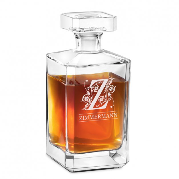 Bourbon Whisky Karaffe mit Gravur für einen Gentleman