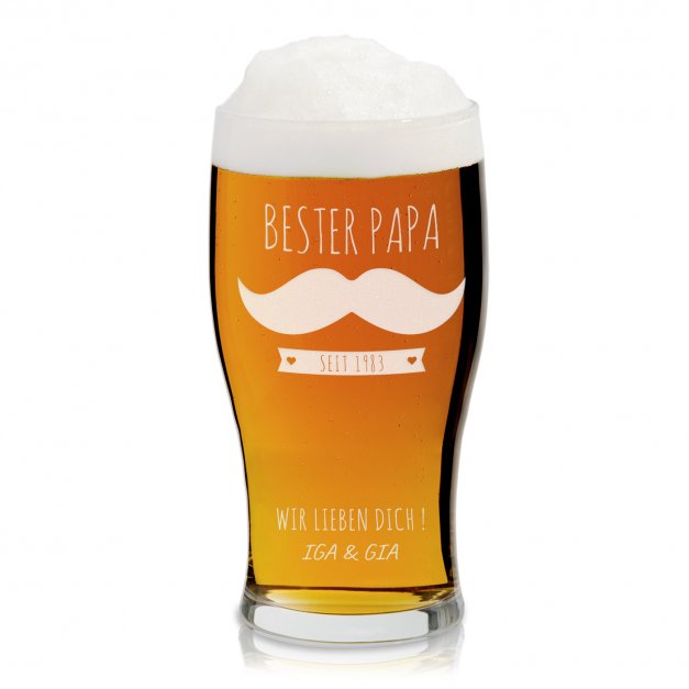 Bierglas mit Gravur für Ihren Papa zum Geburtstag