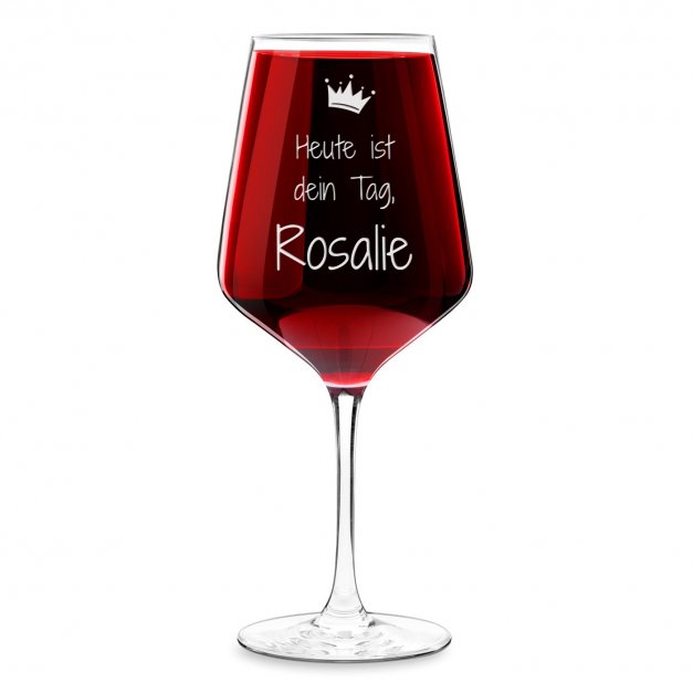 Rubin XL Weinglas mit Gravur für sie zum Junggesellinnenabschied
