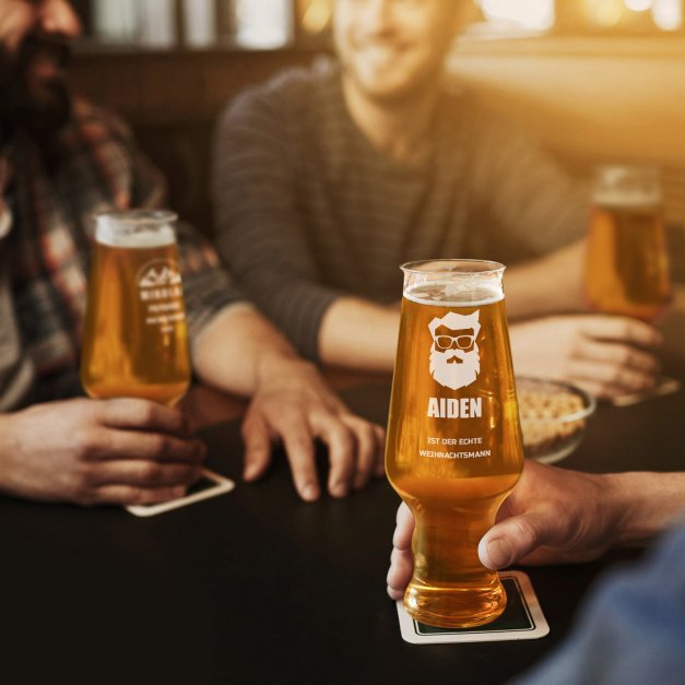 Splendour Bierglas mit Gravur für einen Bierträger zu Weihnachten