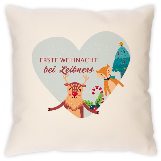 Sofakissen mit Aufdruck für Ihre Eltern zum Weihnachtsfest