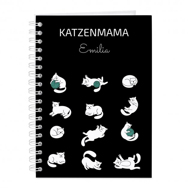 Notizbuch mit Aufdruck für Katzenmama, Geburtstagsgeschenk