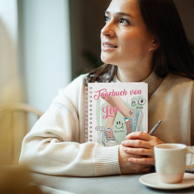 Notizblock für Memos Büro Schule mit Aufdruck für sie, Geschenk für Mädchen zum Geburtstag