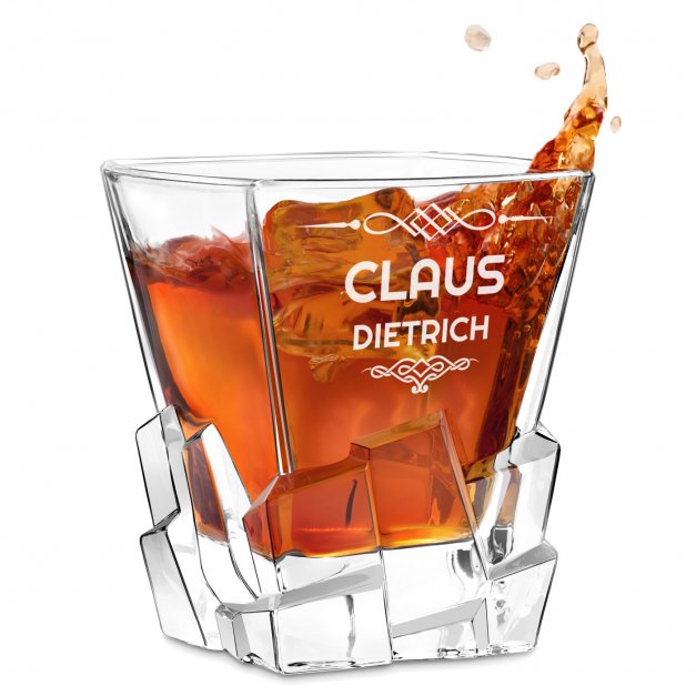 Ice Blink Whisky Glas mit Gravur für einen Mann mit Klasse