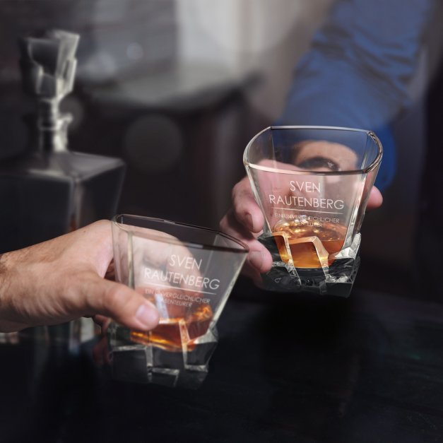 Ice Blink 6er Whisky Gläser Set mit Gravur für einen Abenteurer