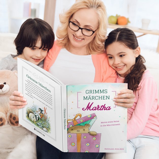 Grimms-Märchenbuch für Kinder mit Aufdruck Märchenhafte Abenteuer