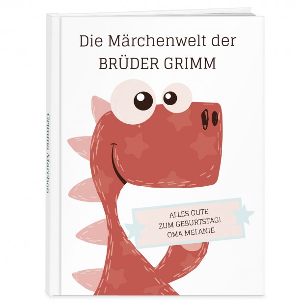 Grimms-Märchenbuch für Kinder mit Aufdruck Dino