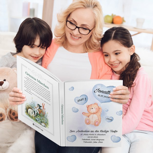 Grimms-Märchenbuch für Kinder mit Aufdruck Herzen