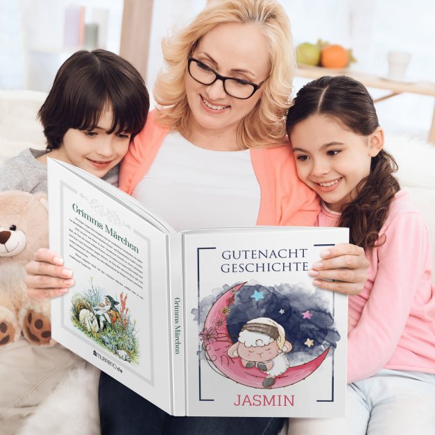 Grimms-Märchenbuch für Kinder mit Aufdruck Mond