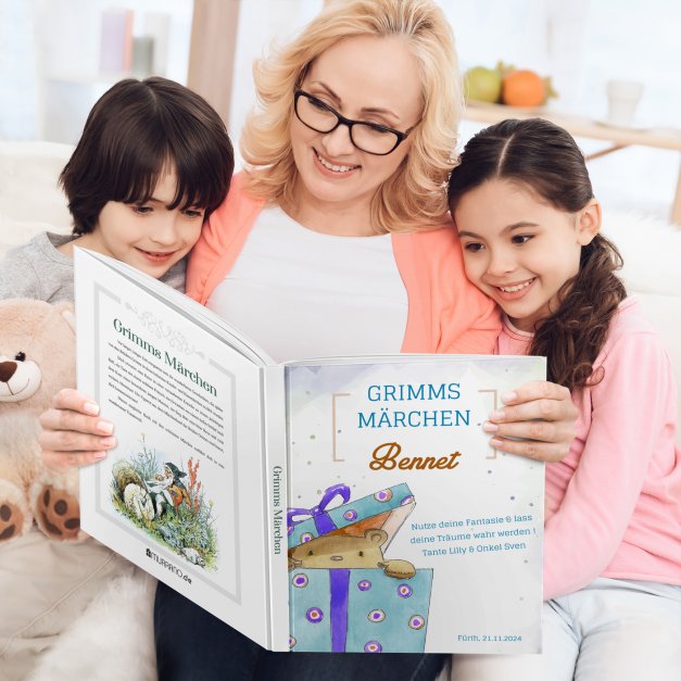 Grimms-Märchenbuch für Kinder mit Aufdruck Fantasie