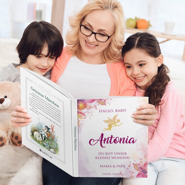 Grimms-Märchenbuch für Kinder mit Aufdruck Fee