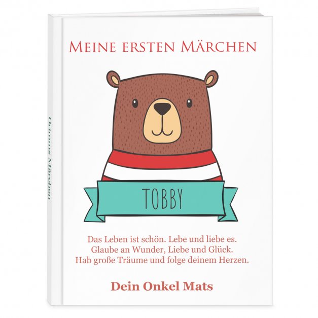 Grimms-Märchenbuch für Kinder mit Aufdruck Bär