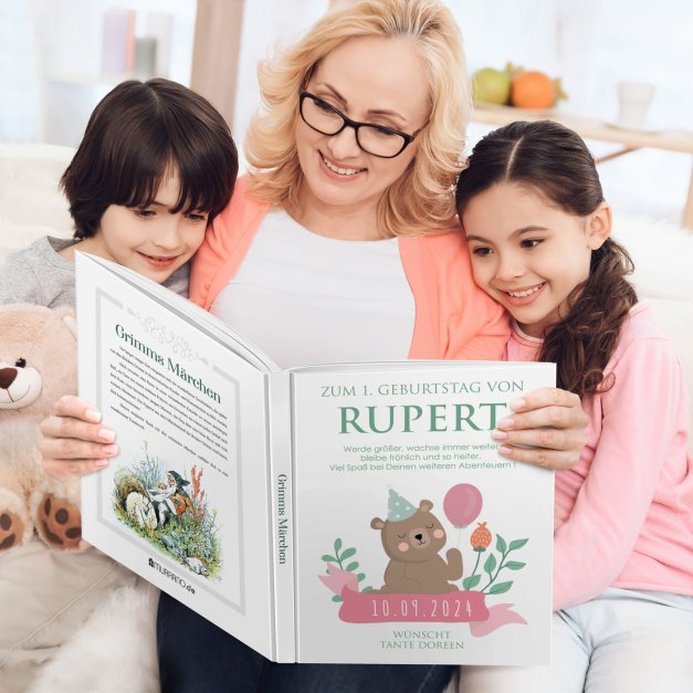 Grimms-Märchenbuch für Kinder mit Aufdruck Teddybärchen