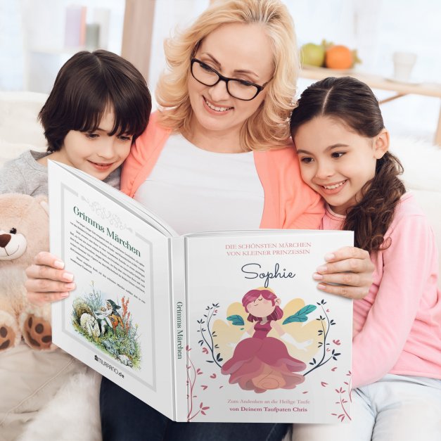 Grimms-Märchenbuch für Kinder mit Aufdruck Prinzessin