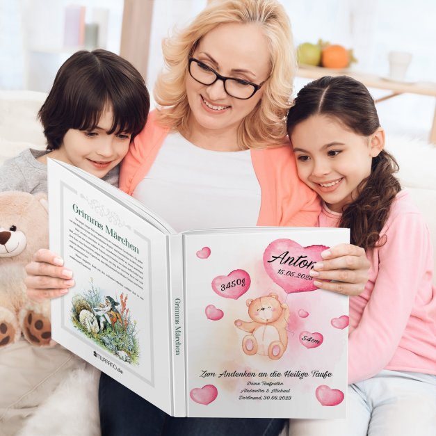 Grimms-Märchenbuch für Kinder mit Aufdruck Bärchen