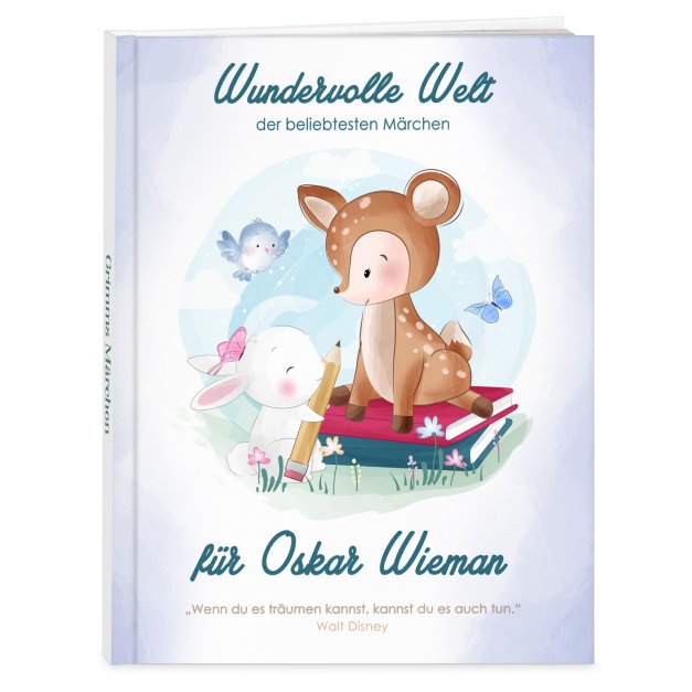 Grimms-Märchenbuch für Kinder mit Aufdruck Wundervolle Welt