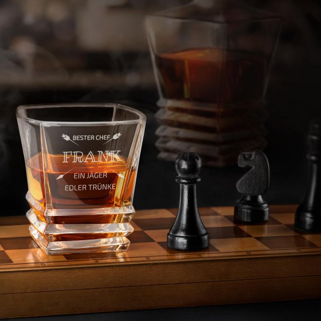 Geometric 6er Whisky Gläser Set mit Gravur für Ihren Schwager