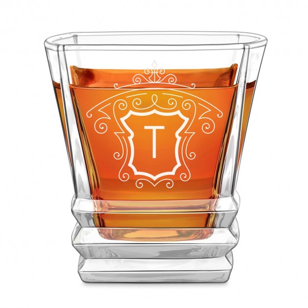 Geometric Whisky Glas mit Gravur für einen Gentleman