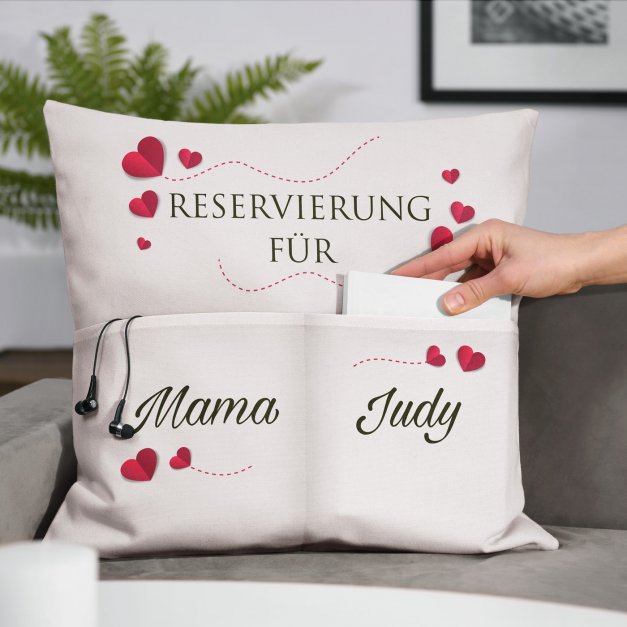 Dekokissen mit Aufdruck für Ihre Mama