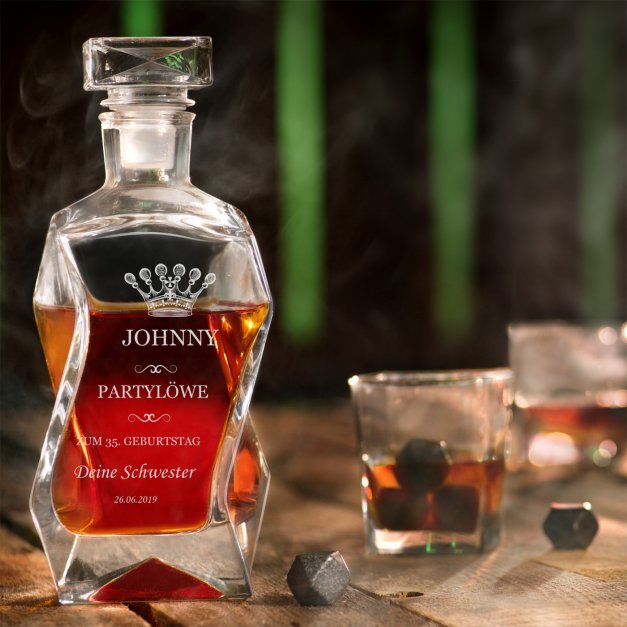 Whisky Karaffe Set mit 4 Gläsern mit Gravur für einen Tänzer zum Geburtstag