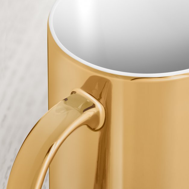 Kaffeebecher mit Gravur Gold/Glänzend für Ihre Freundin Ehefrau zum Geburtstag Hochzeitstag