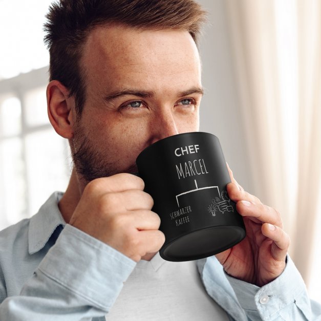 Kaffeebecher aus Matt Keramik mit Gravur für Ihren Chef zum Geburtstag