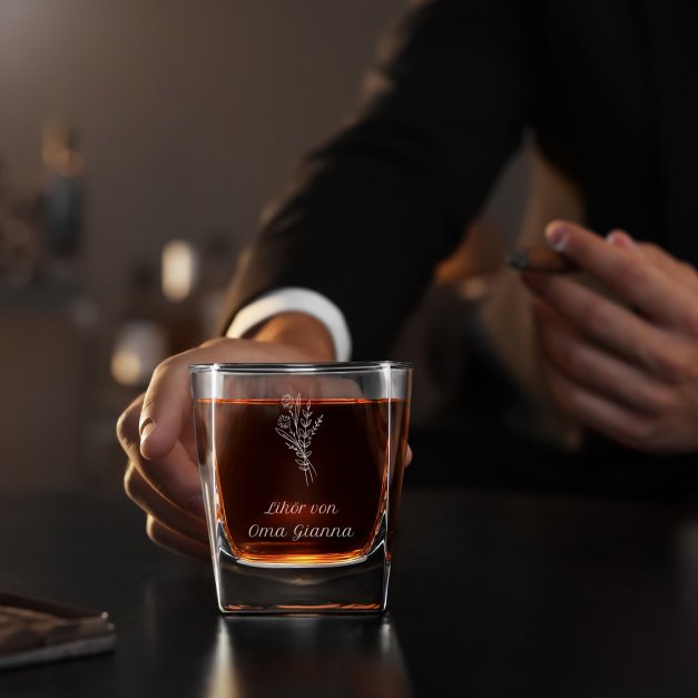 6er Whisky Gläser Set mit Gravur für Ihre Oma für Likör