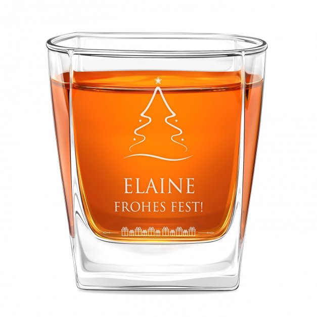 Whisky Glas mit Gravur für sie zur Weihnachtsfeier