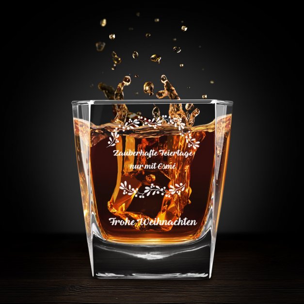 Whisky Glas mit Gravur für sie zu Weihnachten